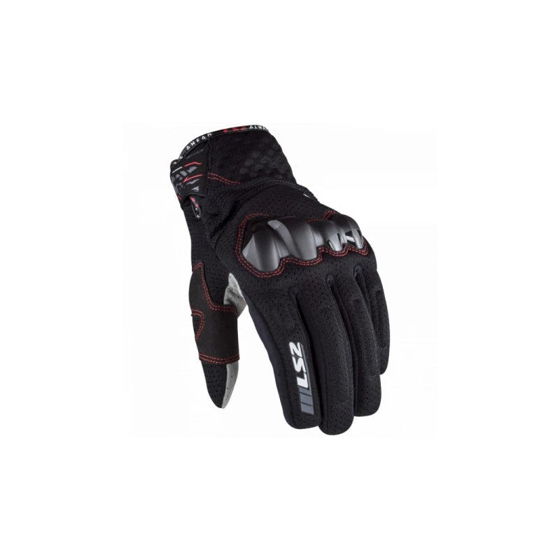 GUANTES VEL LS2 NEGRO CHAKI TEXTIL