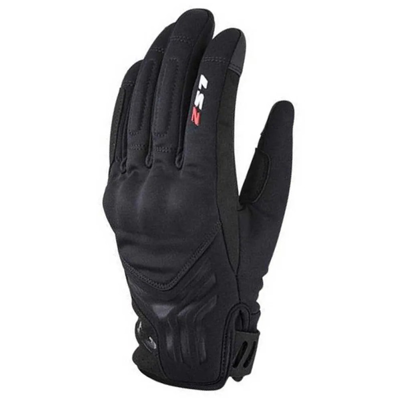 GUANTES VEL LS2 NEGRO JET 2 TEXTIL