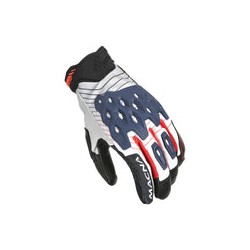 GUANTES PIEL/TEXT TANAMI GRIS/AZUL/NGO MACNA