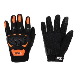GUANTE P/MOTOCICLISTA IRON RACING SPEED NEON-NARANJA