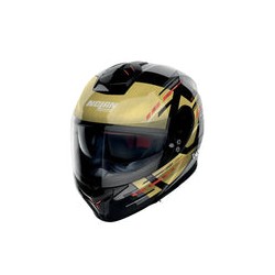 Casco N80-8 Meteor N-com 69 Ngo/oro Nolan