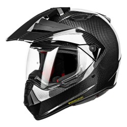 Casco de moto Dual Sport ILM L13 Carbon Fiber Black