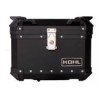 BAUL TRASERO MOTOCICLETA KOHL Q1 ALUMINIO NEGRO 40 LTS