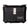 BAUL TRASERO MOTOCICLETA KOHL Q1 ALUMINIO NEGRO 40 LTS