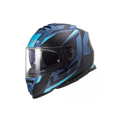 CASCO CERRADO LS2 STORM II RACER AZUL MATE FF800