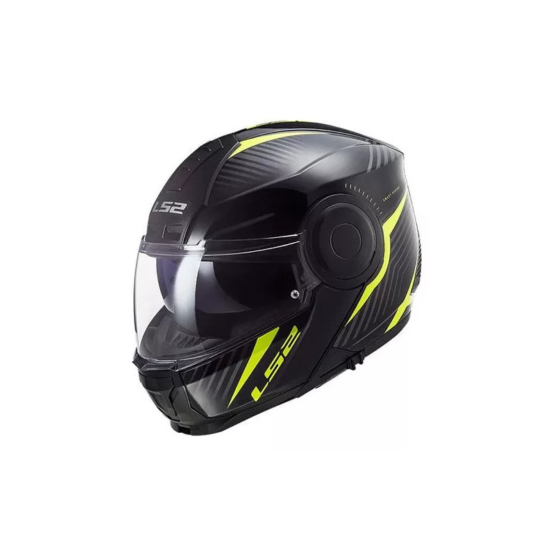 CASCO ABATIBLE LS2 SCOPE II SKID NGO/AMA FLUO FF902 SIN PINLOCK