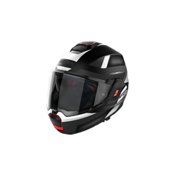 Casco N120-1 Subway n-com 21 Ngo/Bco/Rjo  Nolan