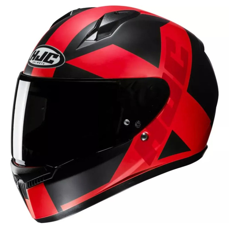 Casco C10 TEZ MC1SF Neg/Roj HJC