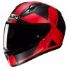Casco C10 TEZ MC1SF Neg/Roj HJC