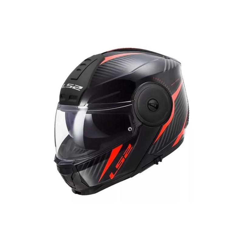 CASCO ABATIBLE LS2 SCOPE II SKID NGO/ROJ FF902 SIN PINLOCK