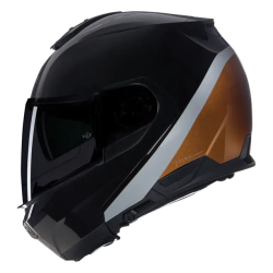 Casco N100-6 Verniciatura Speciale N-com 343 Ngo/Ocre/Plata Nolan